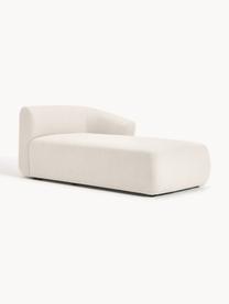 Modulo angolare Sofia, Rivestimento: 100% polipropilene Il riv, Struttura: legno di abete, truciolat, Piedini: plastica Il materiale uti, Tessuto bianco crema, Larg. 185 x Prof. 92 cm, chaise longue a destra