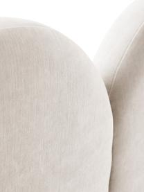 Tête de lit en chenille matelassé Miami, Tissu blanc crème, larg. 185 x haut. 124 cm