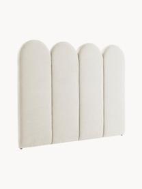 Tête de lit en chenille matelassé Miami, Tissu blanc crème, larg. 185 x haut. 124 cm