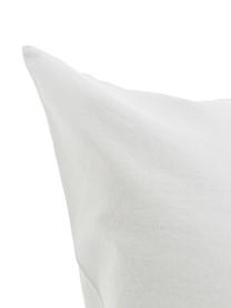 Parure copripiumino in cotone effetto stone washed Velle, Tessuto: cotone ranforce, Fronte e retro: bianco perla, 155 x 200 cm + 1 federa 50 x 80 cm