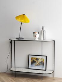 Konzolový stolík s mramorovou doskou Migona, Biela, čierna, Š 100 x H 83 cm