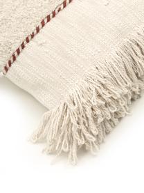 Kissenhülle Noëlle mit Verzierung, 100% Baumwolle, Beige, B 45 x L 45 cm