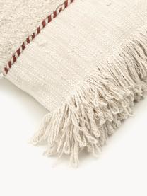 Copricuscino con ornamento Noëlle, 100% cotone, Beige, Larg. 45 x Lung. 45 cm