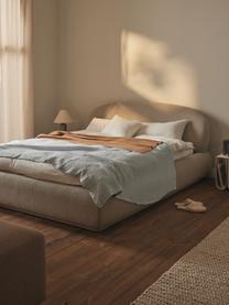 Čalúnená posteľ z buklé Alba, Buklé hnedosivá, Š 140 x D 200 cm
