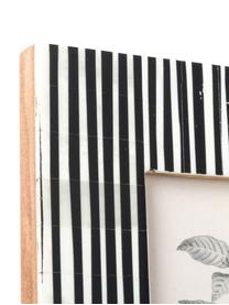 Marco Stripe, Reverso: tablero de fibras de dens, Negro, blanco, 10 x 15 cm