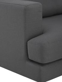 Divano 3 posti Tribeca, Rivestimento: poliestere Il rivestiment, Struttura: legno di faggio massiccio, Piedini: legno di faggio massiccio, Tessuto antracite, Larg. 228 x Prof. 104 cm