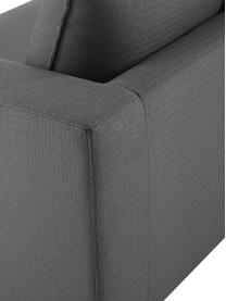 Divano 3 posti Tribeca, Rivestimento: poliestere Il rivestiment, Struttura: legno di faggio massiccio, Piedini: legno di faggio massiccio, Tessuto antracite, Larg. 228 x Prof. 104 cm