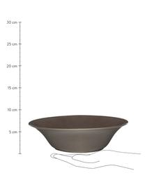 Salatschüssel Constance in Braun im Landhaus Style, Steingut, Braun, Ø 30 x H 9 cm