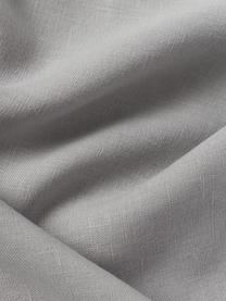 Housse de coussin pur lin gris clair Lanya, 100 % pur lin, Gris clair, larg. 40 x long. 40 cm