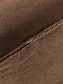 Funda de cojín de lino con flecos Luana, 100% lino

Por naturaleza, el lino tiene un tacto bastante aspero y un aspecto arrugado natural.
La alta resistencia al desgarro hace que el lino sea muy resistente, Marrón oscuro, An 50 x L 50 cm