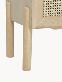 Skrinka s viedenským výpletom Jolie, Dubové drevo, béžová, Š 180 x V 55 cm