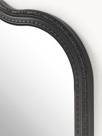 Specchio da parete barocco Muriel, Cornice: legno massiccio rivestito, Retro: pannello di fibra a media, Superficie dello specchio: lastra di vetro, Nero, Larg. 90 x Alt. 120 cm