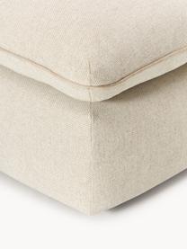 Pouf Felix, Tissu beige clair, larg. 100 x prof. 110 cm