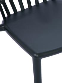 Sedia da giardino impilabile Capri, Polipropilene, Nero, Larg. 53 x Prof. 55 cm