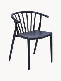 Sedia da giardino impilabile Capri, Polipropilene, Nero, Larg. 53 x Prof. 55 cm