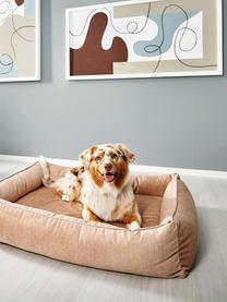 Zamatový pelech pre psa Glam, rôzne veľkosti, Broskyňová,, svetlobéžová, Š 68 x H 55 cm