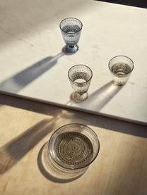 Glazen ontbijtbord Kastehelmi, Glas, Beige, transparant, Ø 17 cm