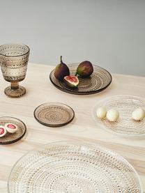 Assiette à dessert en verre Kastehelmi, Verre, Beige, transparent, Ø 17 cm