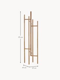 Wieszak stojący z 5 hakami Eigen, Drewno dębowe, Drewno dębowe, S 47 x W 175 cm