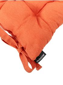 Einfarbiges Sitzkissen Panama in Orange, Bezug: 50% Baumwolle, 45% Polyes, Orange, 45 x 45 cm