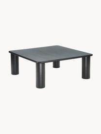 Mesa de centro de madera Didi, Madera de roble maciza pintado, Negro, An 90 x F 90 cm