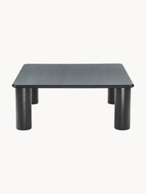 Mesa de centro de madera Didi, Madera de roble maciza pintado, Negro, An 90 x F 90 cm