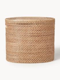 Cesto portabiancheria con coperchio Lurdes, Rattan, Marrone chiaro, Larg. 55 x Prof. 35 cm