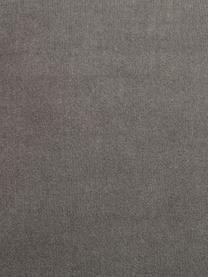Fluwelen chesterfield bank Sally (3-zits) in grijs, Bekleding: 100% polyester, Poten: massief hout, gelakt beuk, Frame: houten basisframe, Fluweel grijs, 203 x 79 cm