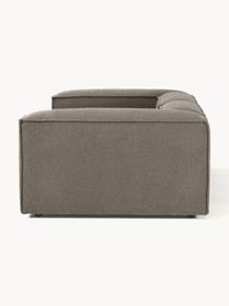 Canapé modulable 3 places en tissu bouclé Lennon, Bouclé grège, larg. 238 x prof. 119 cm
