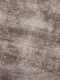 Tapis rond en viscose tissé main Jane, Taupe, Ø 250 cm (taille XL)