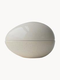 Velikonoční dóza na cukrovinky Nest, Keramika, Krémově bílá, lesklá, tečky, Š 18 cm, V 13 cm