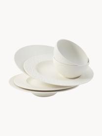 Porzellan Geschirr-Set Manufacture Rock, 2 Personen (6-tlg.), Porzellan, Off White, 2 Personen (6-tlg.)