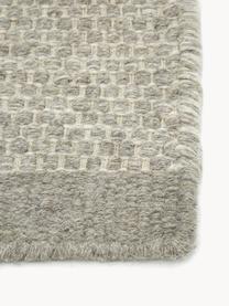 Tapis en laine tissé main, chiné Asko, Gris, larg. 70 x long. 140 cm (taille XS)