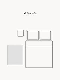 Handgewebter Wollteppich Asko, meliert, Flor: 90 % Wolle, 10 % Baumwoll, Hellgrau, B 70 x L 140 cm (Grösse XS)