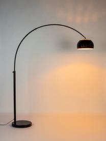 Veľká oblúková lampa Metal Bow, Čierna, Š 170 x V 205 cm