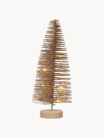 Sapin de Noël LED à piles avec fonction minuterie Lights, Doré, Ø 8 x haut. 20 cm