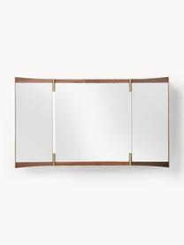 Nastaviteľné nástenné zrkadlo Vanity, Orechové drevo, Š 117 x V 69 cm