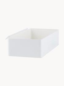 Ocelový kuchyňský úložný box Flex, Potažená ocel, Bílá, Š 21 cm, V 5 cm