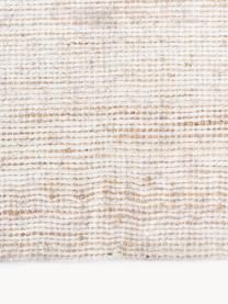 Tapis à poils ras Alisha, 63 % jute, 37 % polyester, Beige, blanc cassé, larg. 120 x long. 180 cm (taille S)