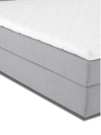 Letto boxspring premium Eliza, Materasso: a molle insacchettate a 7, Piedini: legno di faggio massiccio, Grigio, 200 x 200