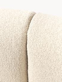 Sofá rinconera modular en tejido bouclé Sofia (4 plazas), Tapizado: tejido bouclé (100% polié, Estructura: madera de abeto, tablero , Patas: plástico Este producto es, Bouclé blanco Off White, An 312 x F 235 cm