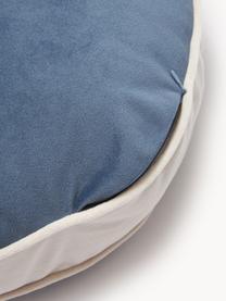 Kulatý sametový polštář Dax, 100 % polyesterový samet

Materiál použitý v tomto produktu byl testován na škodlivé látky a certifikován podle STANDARD 100 od OEKO-TEX® 21.HCN.72514 HOHENSTEIN HTTI., Béžová, modrá, Ø 40 cm