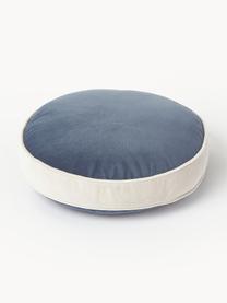 Coussin rond en velours Dax, 100 % velours de polyester

Le matériau est certifié STANDARD 100 OEKO-TEX®, 21.HCN.72514, HOHENSTEIN HTTI, Bleu, beige, Ø 40 cm