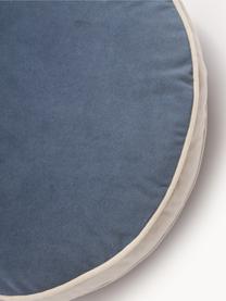 Coussin rond en velours Dax, 100 % velours de polyester

Le matériau est certifié STANDARD 100 OEKO-TEX®, 21.HCN.72514, HOHENSTEIN HTTI, Bleu, beige, Ø 40 cm