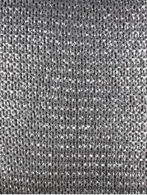 Schimmernde Kissenhülle Armour in Silber/Grau, Vorderseite: Acryl, Polyester, Rückseite: Baumwolle, Grau, 45 x 45 cm