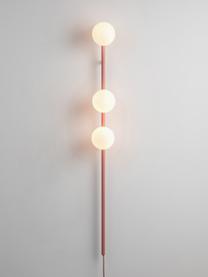 Wandlamp Bar met stekker, Koraalrood, B 12 x H 123 cm