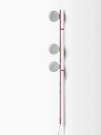 Aplique Bar, con enchufe, Estructura: hierro recubierto, Cable: plástico, Rojo coral, An 12 x Al 123 cm