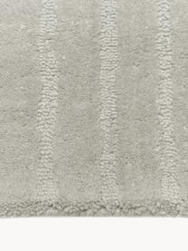 Handgetufteter Wollteppich Mason, Flor: 100 % Wolle, Hellgrau, B 160 x L 230 cm (Grösse M)