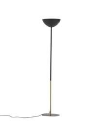 Stojací lampa Eglantina, Černá, zlatá, Ø 30 cm, V 155 cm