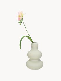 Design-Vase Fine in organischer Form, H 20 cm, Steingut, Off White, Ø 14 x H 20 cm